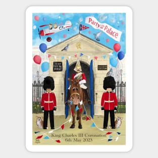 King Charles III Coronation Party at the Palace Special Edition Sticker